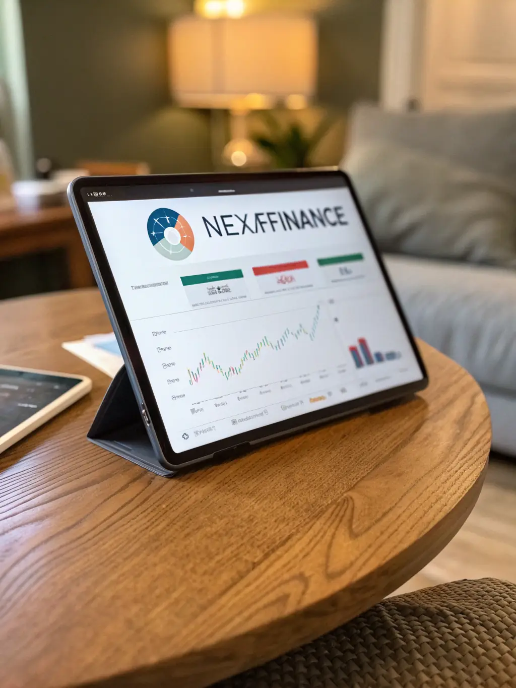 A secure digital interface displaying investment portfolio performance, emphasizing data security and transparency.